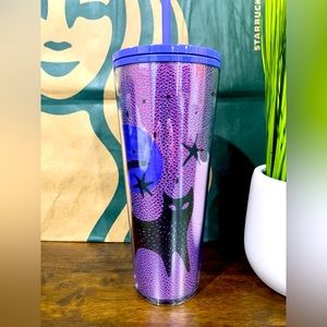 🐈‍⬛ Starbucks Halloween 2020 TARGET EXCLUSIVE Metallic Purple Black Cat Tumbler
